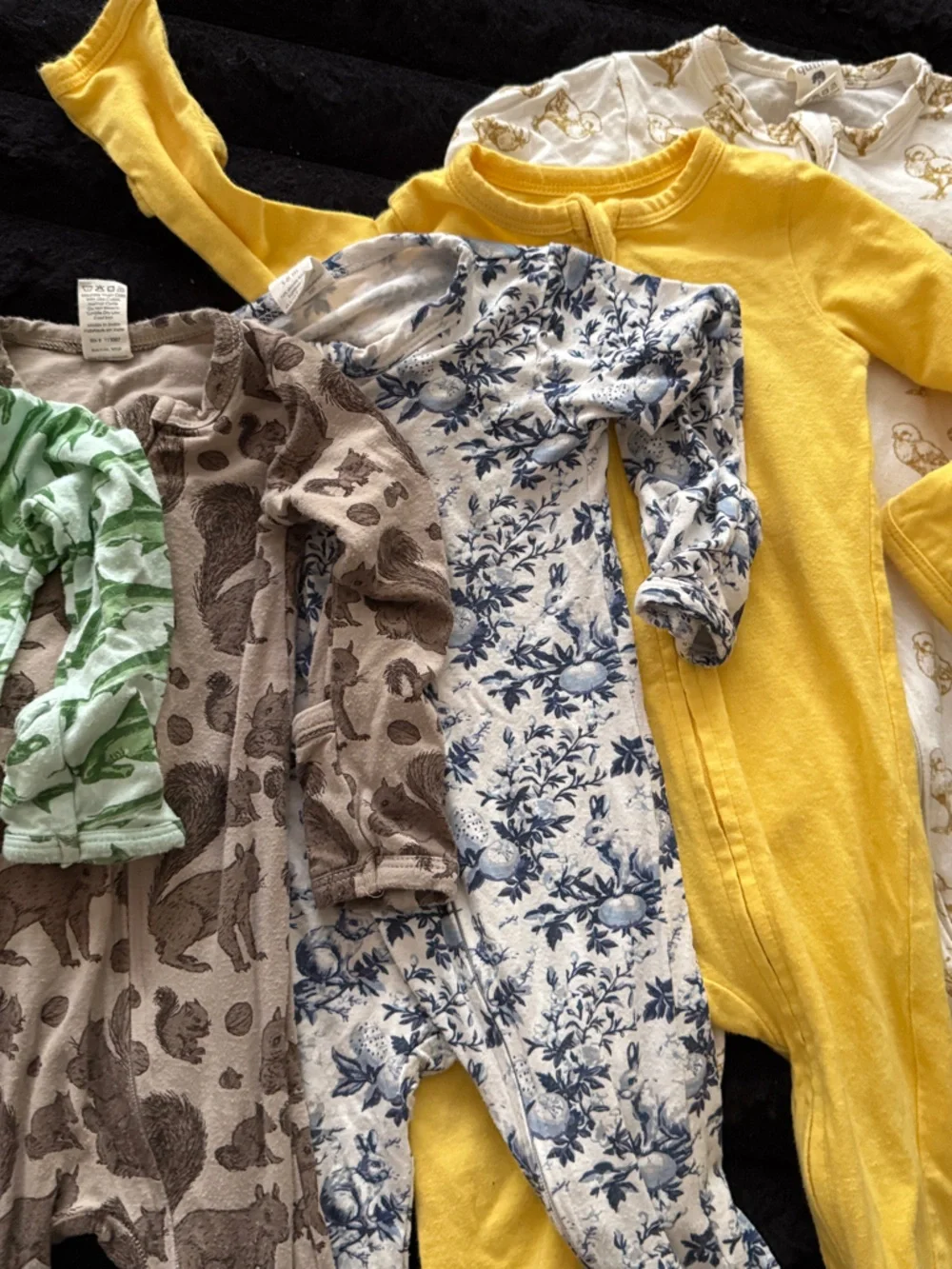 kate quinn Yellow, Blue, Brown, Green, Cream Kids Pajama Set Mix
